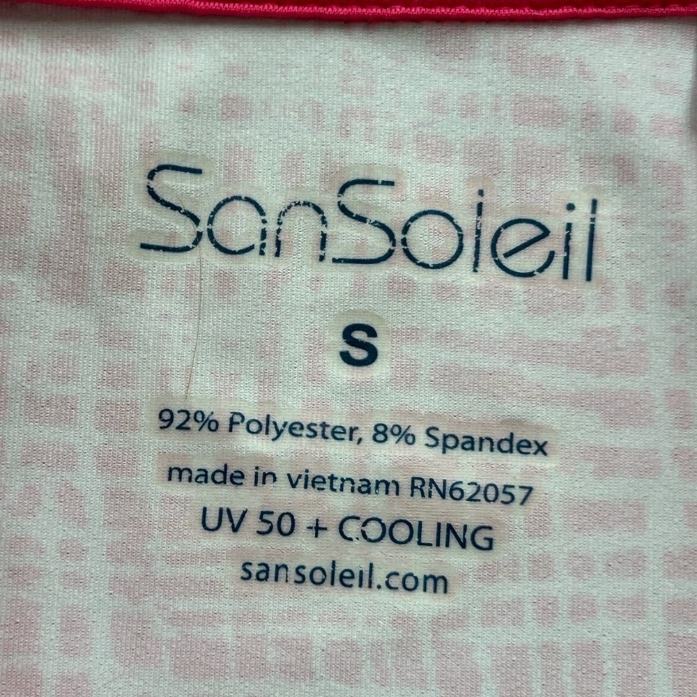 SanSoleil SolCool 1/4 Zip Pullover
Pink White
Size Small - Picture 4 of 6